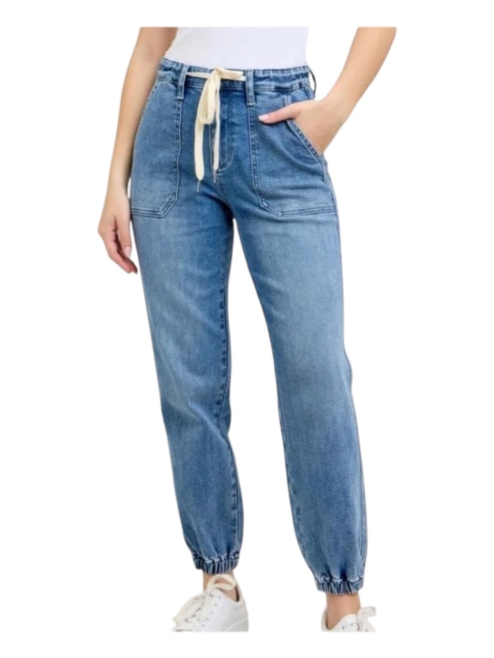 Judy Blue NWT Stretchy Drawstring Joggers Jeans 28